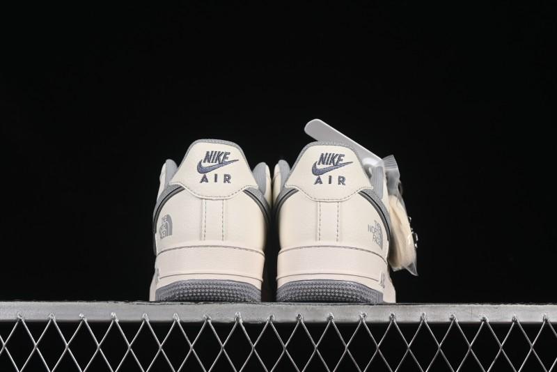 Nike Air Force 1 '07 Low The North Face x CDG Light Grey Swoosh Casual Sneakers - HH7518-052