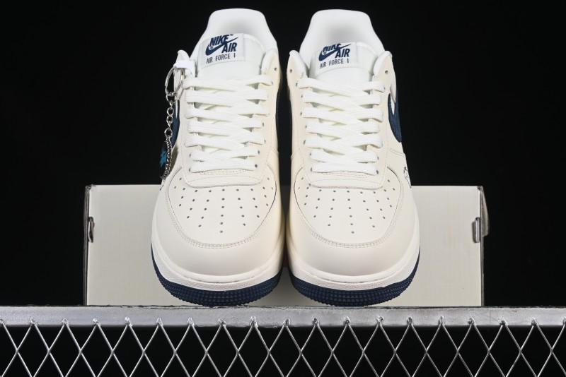 Nike Air Force 1 '07 Low Stussy Supreme Collaboration Checkerboard Beige Low-Top Casual Sneakers - DF0188-037