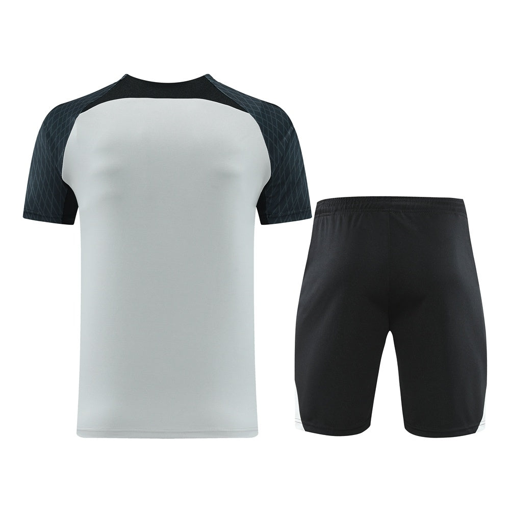 ND07 gray shorts suit S-2XL