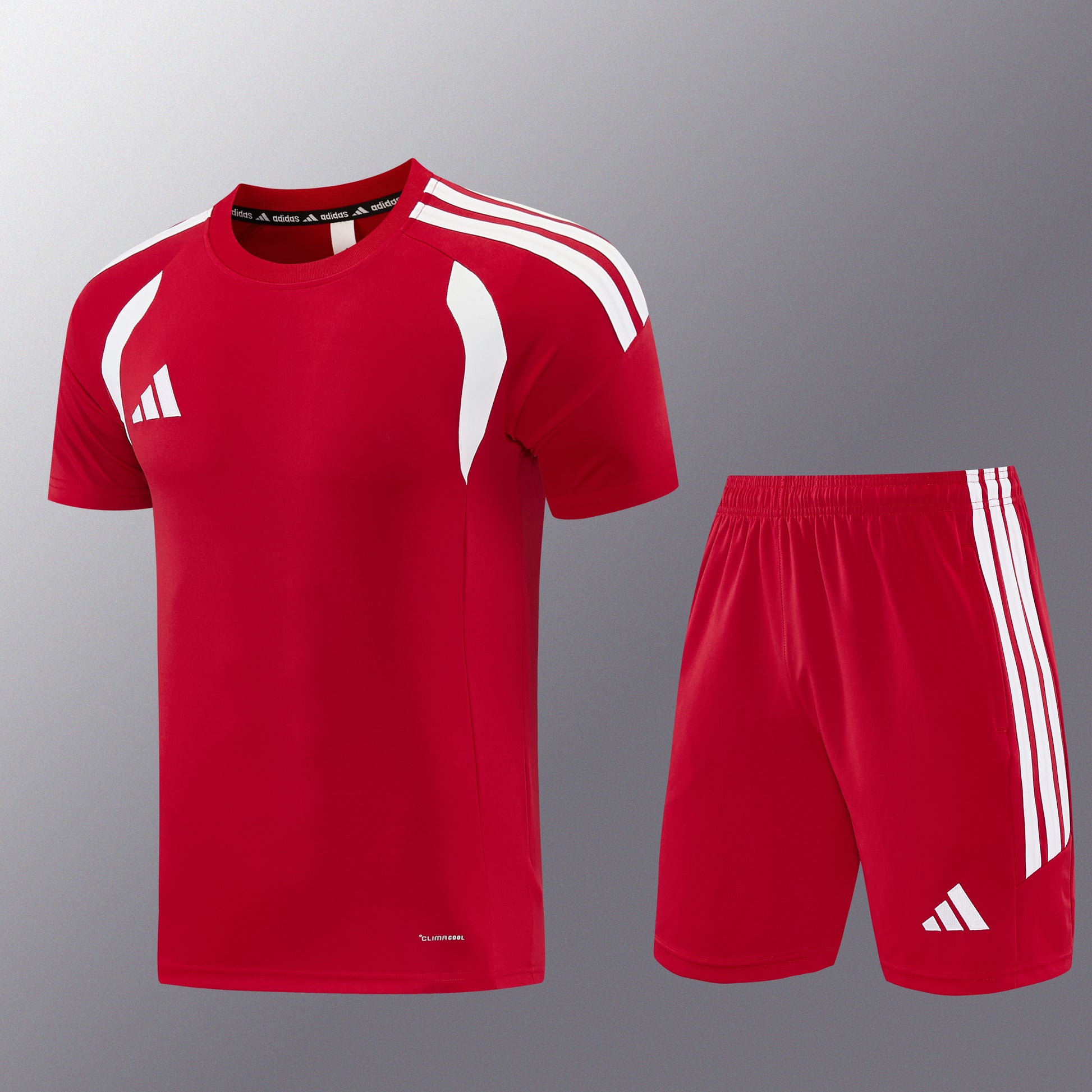 AD14 red shorts suit S-2XL