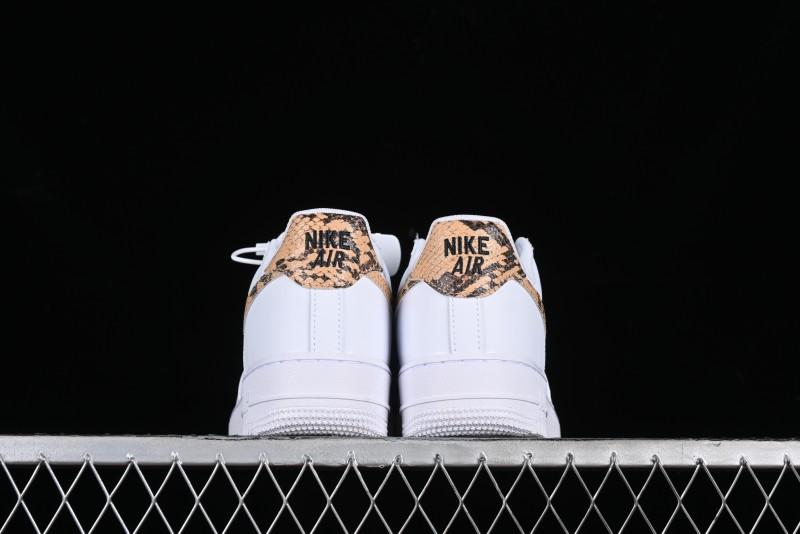 Nike Air Force 1 '07 Low Casual Sneakers with Full-Length Air Cushion - AO1635-100