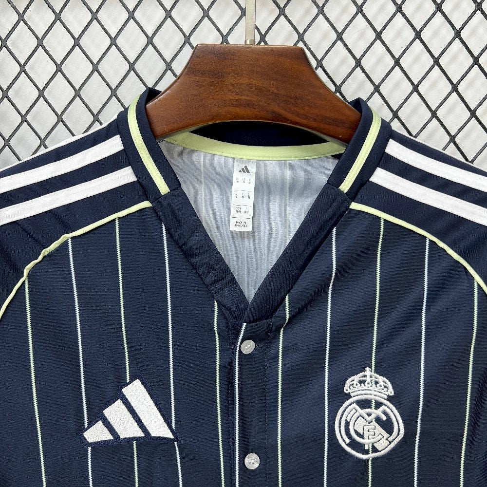 25/26 Real Madrid US Pack Black Baseball Jersey
