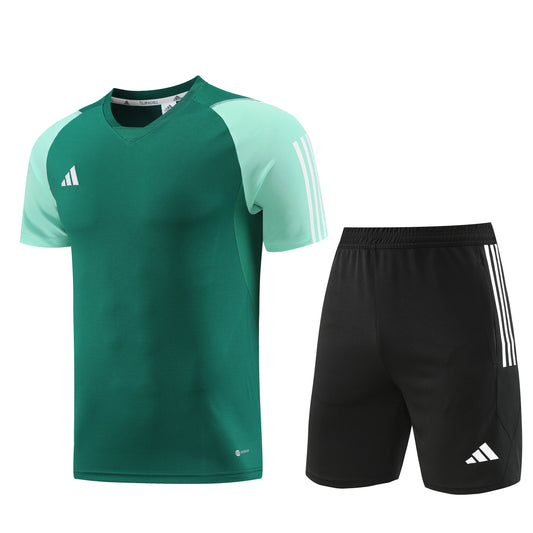 AD03 green shorts suit S-2XL
