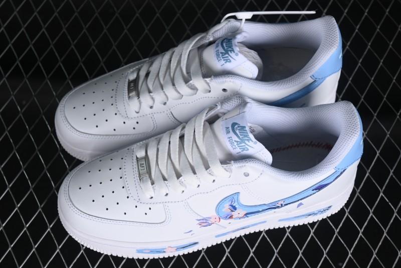Nike Air Force 1 '07 Low Custom Chinese Style - Spring Cherry Blossom Casual Sneakers - DD8959-100