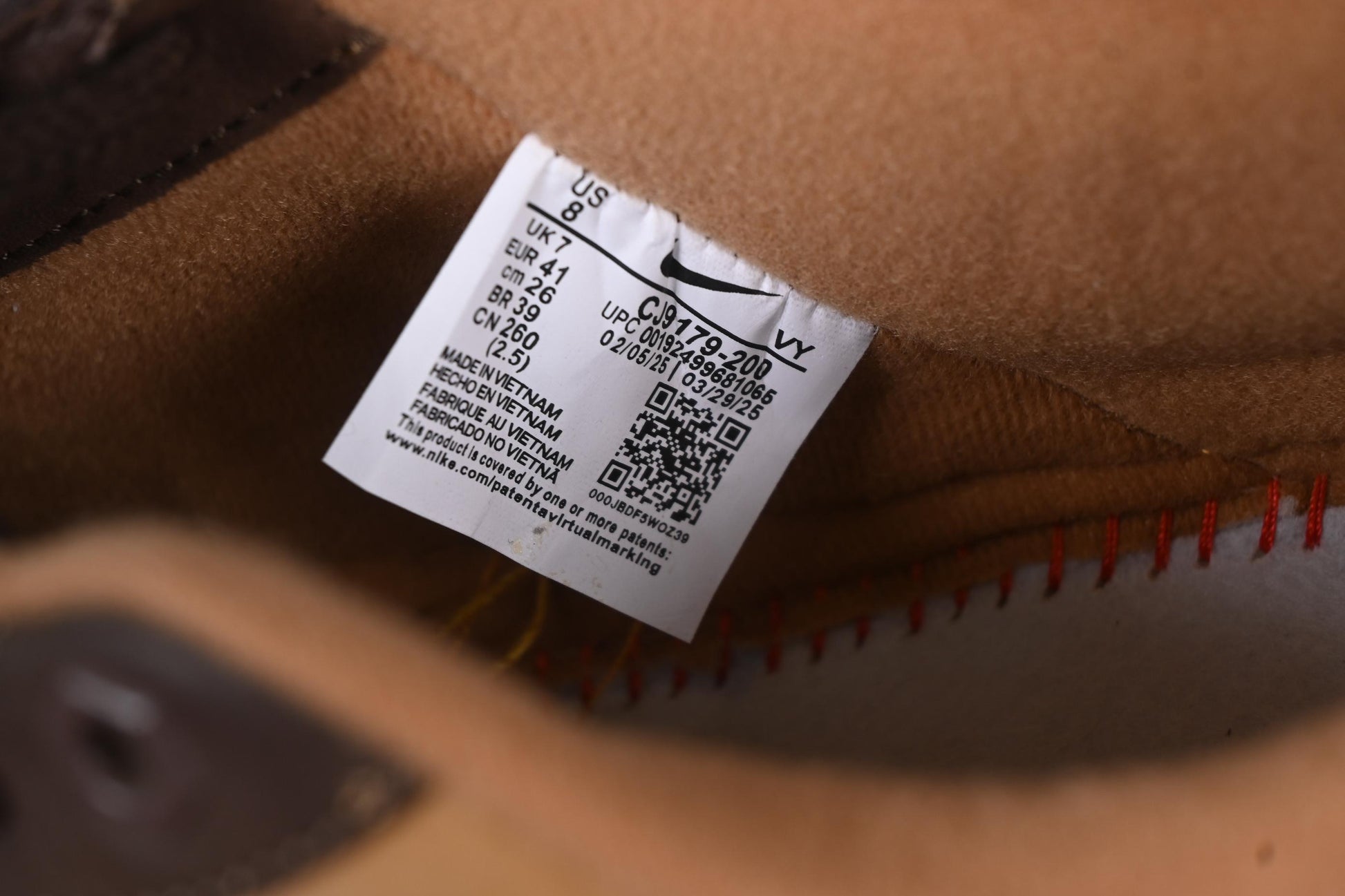 Nike Air Force 1'07 Low Wheat Casual Sneakers with Full-Length Air Cushion - CJ9179-200