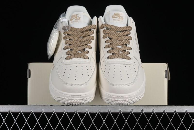 Nike Air Force 1 '07 Low Classic Khaki Mini Swoosh Starry Sky Low-Top Casual Sneakers - MJ0319-027