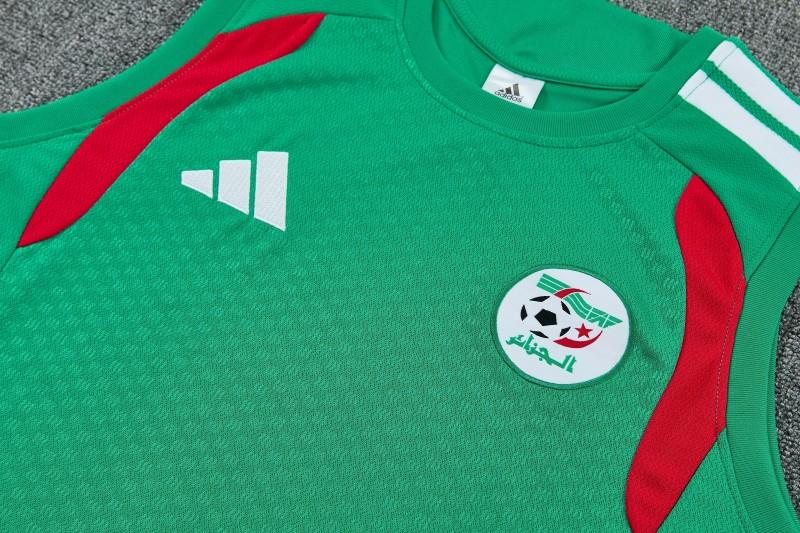 26/27  Algeria Green Sleeveless Training Vest +Shorts Set