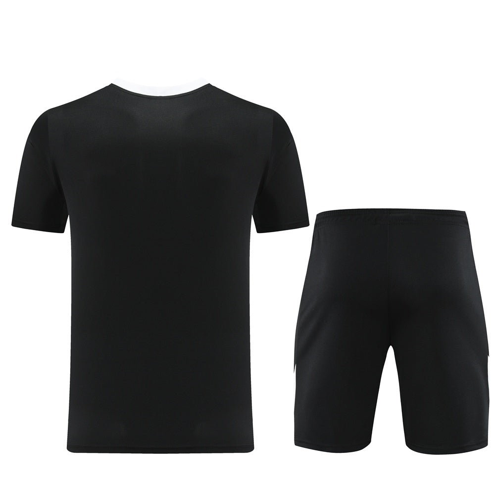 ND05 black and white shorts suit S-2XL