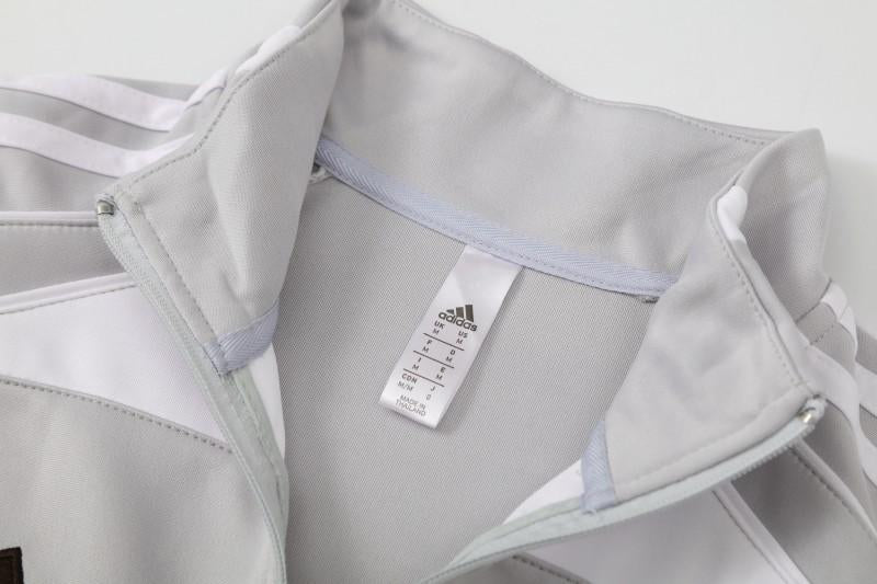 25/26 Real Madrid Grey Full Zipper Jacket + Long Pants