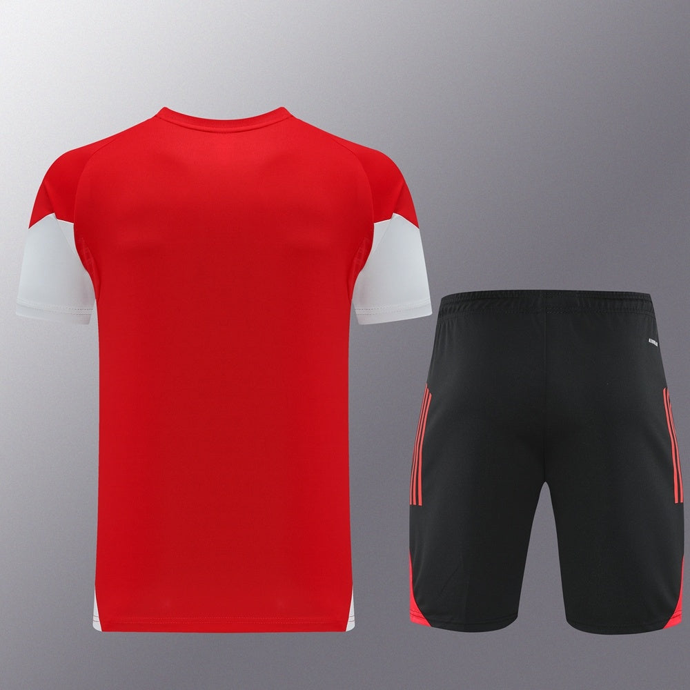 AD09 red shorts suit S-2XL