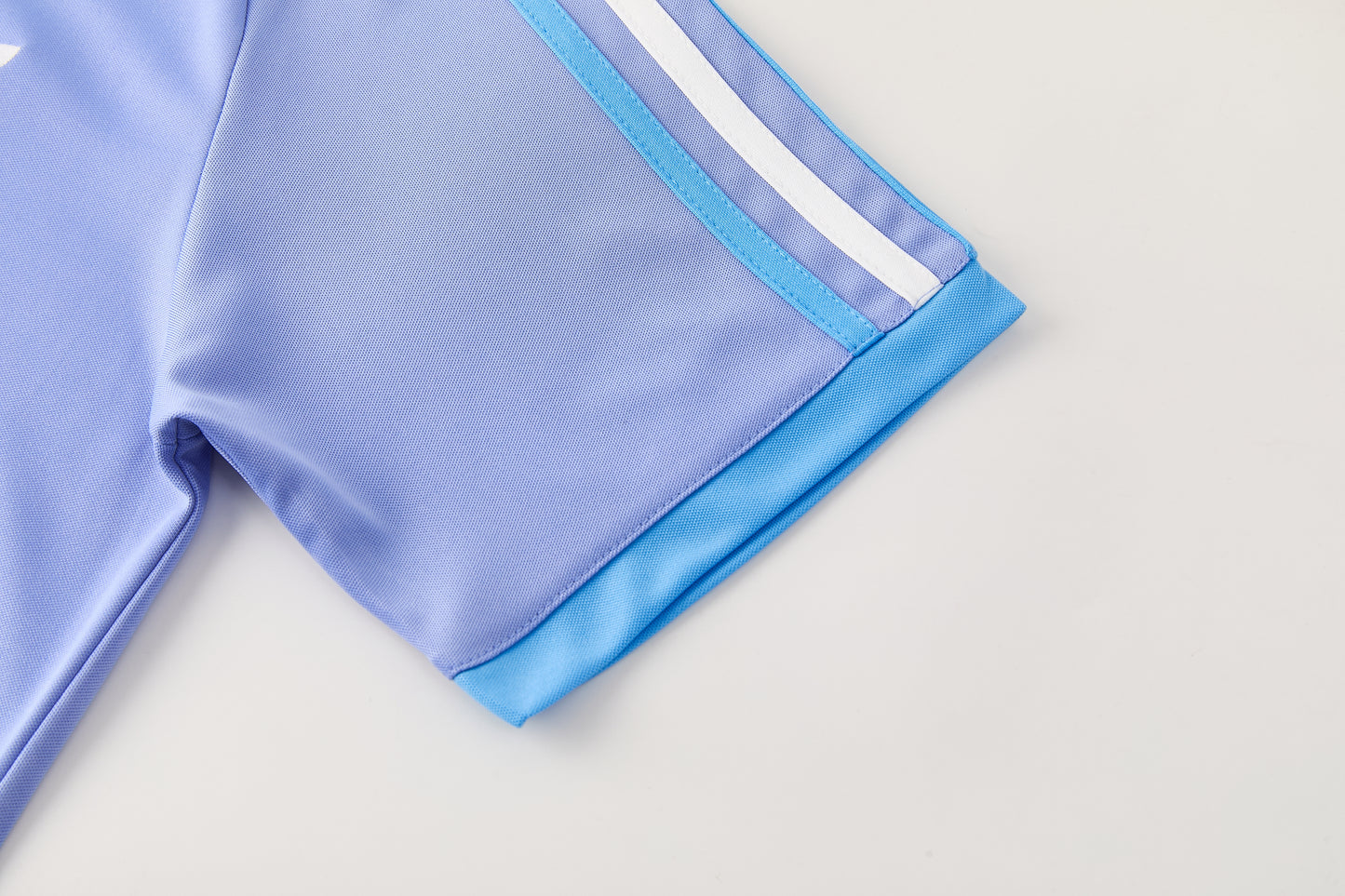 AD11 purple and blue short-sleeved suit S-2XL