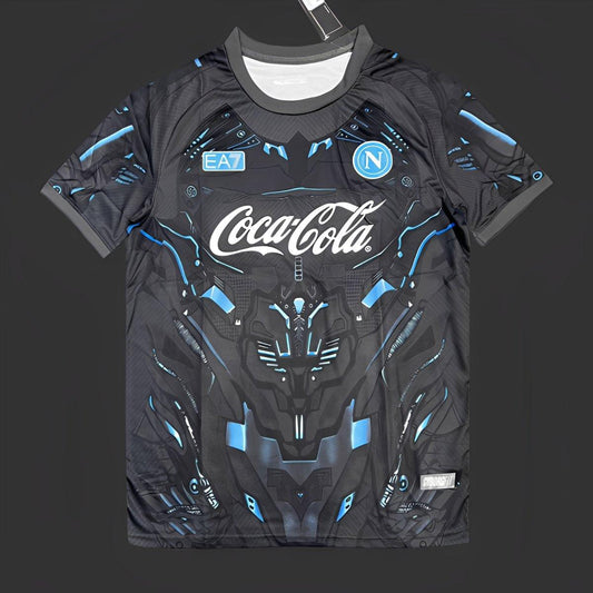 25/26 Napoli EA7 Gray with Robotic Armor Pattern Jersey