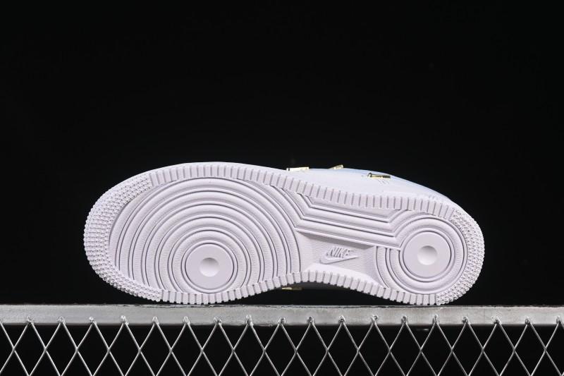 Nike Air Force 1 '07 Low Custom 2D Theme Four Hook Sky Blue Casual Sneakers - ZH0316-084