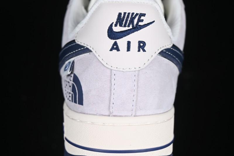 Nike Air Force 1 '07 Low The North Face Collaboration Blue Swoosh Logo Casual Sneakers - XZ6188-913