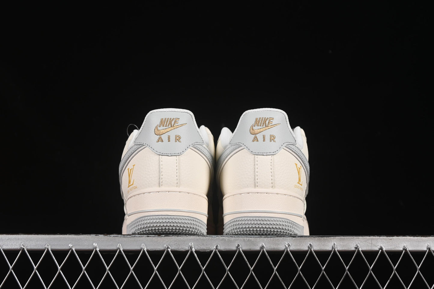 Nike Air Force 1'07 Low LV Collaboration Print Small Gold Swoosh Casual Sneakers - XX3168-159