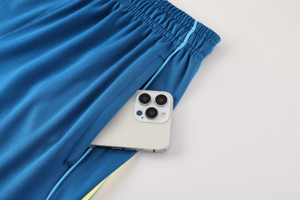 AD09 blue shorts suit S-2XL