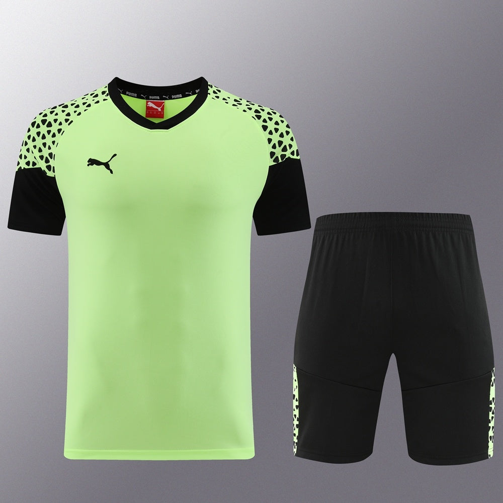 PD02 light green shorts suit S-2XL