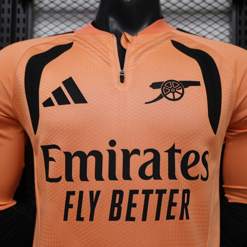 Player Version 26/27 Arsenal FC Long Sleeve Home Orange Jersey