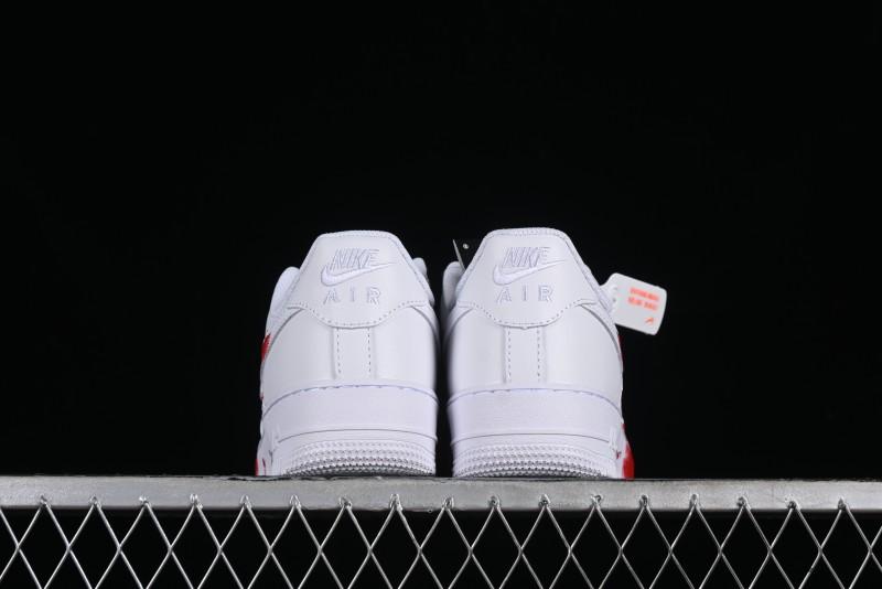 Nike Air Force 1 '07 Low Casual Sneakers with Anime Graffiti Style Crime Scene Design - 315122-211
