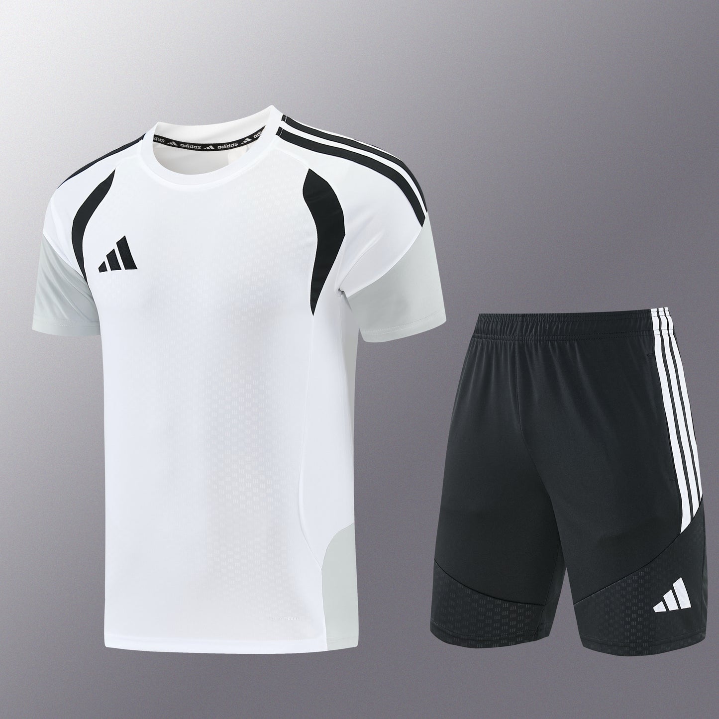 AD12 white short-sleeved suit S-2XL
