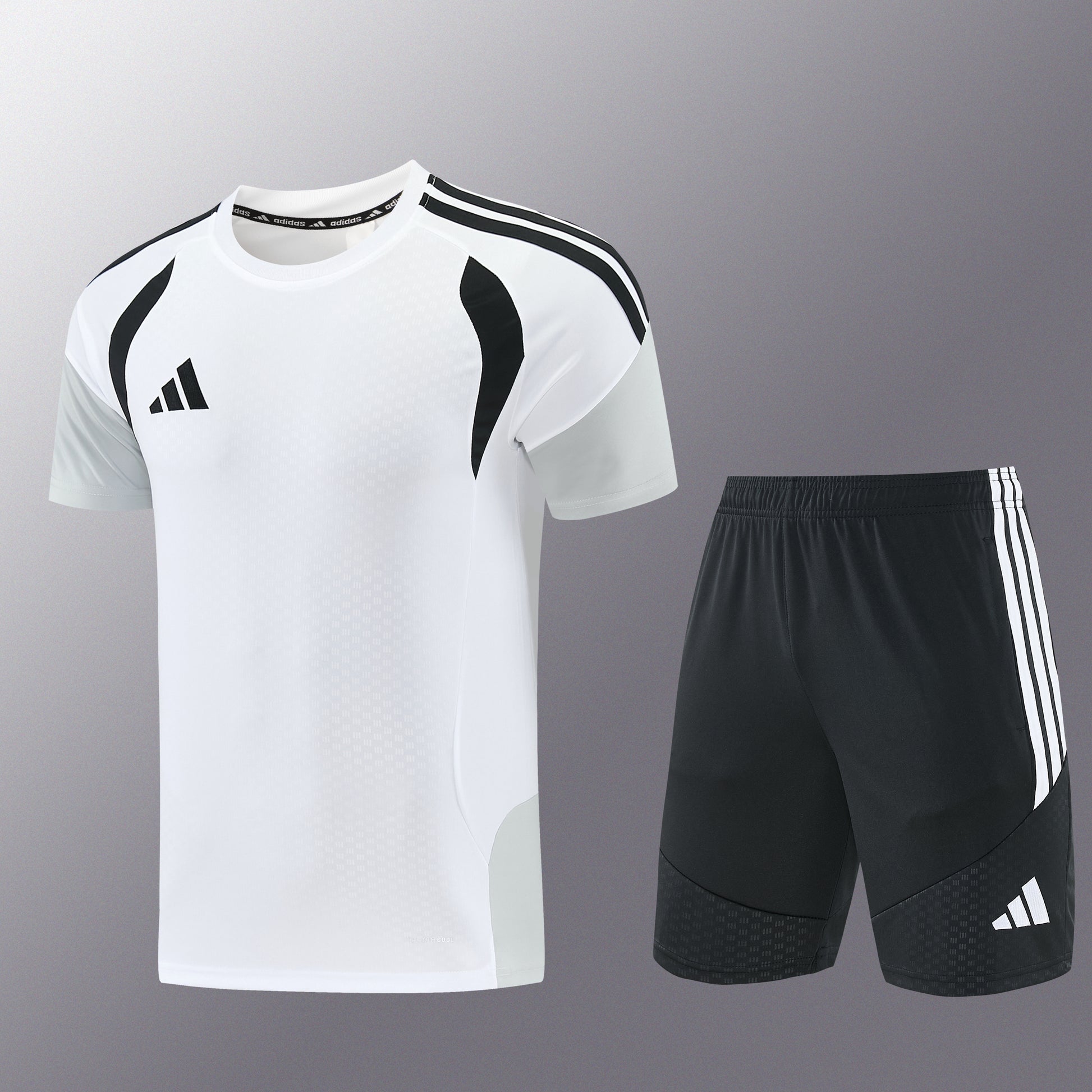 AD12 white short-sleeved suit S-2XL