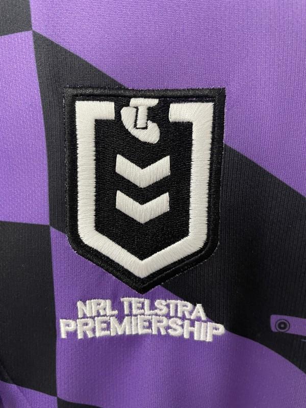 25/26 Melbourne Storm Purple with Black Checkered Chevrons Jersey