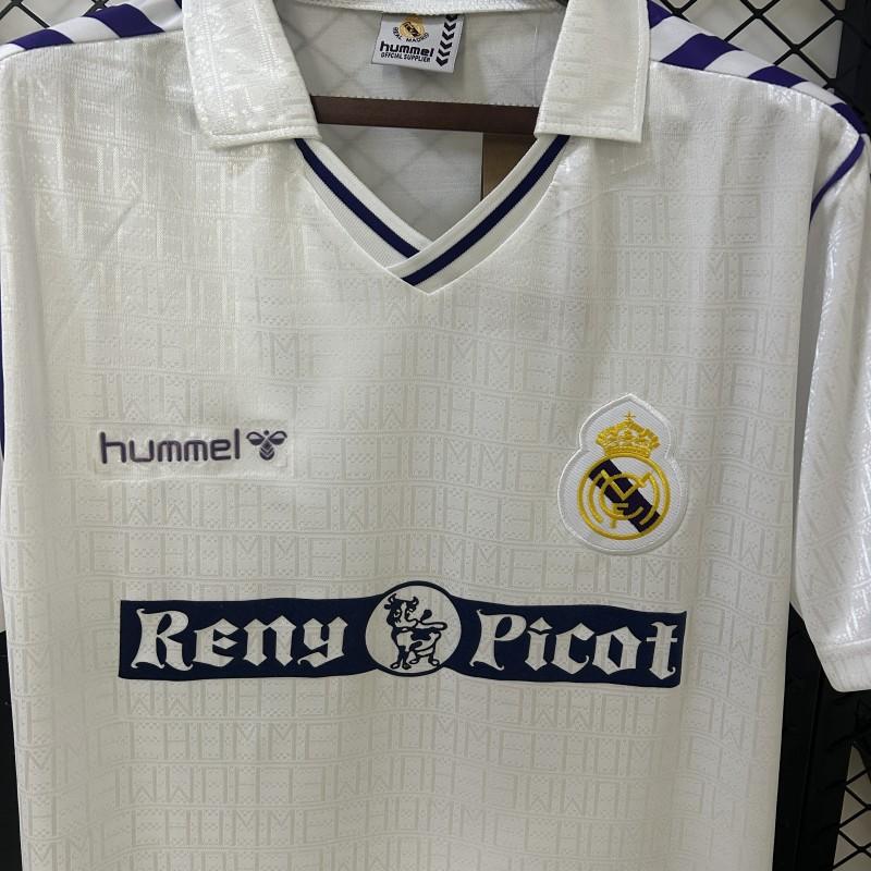 89/90 Retro Real Madrid Home Jersey