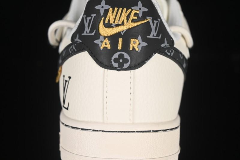 Nike Air Force 1 '07 Low LV Collaboration Blue Swoosh Drawstring Casual Sneakers - DM6868-061