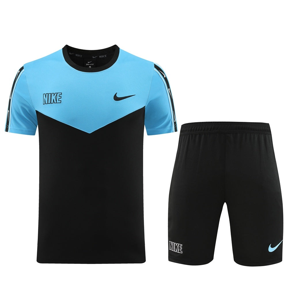 ND03 black and blue shorts suit S-2XL