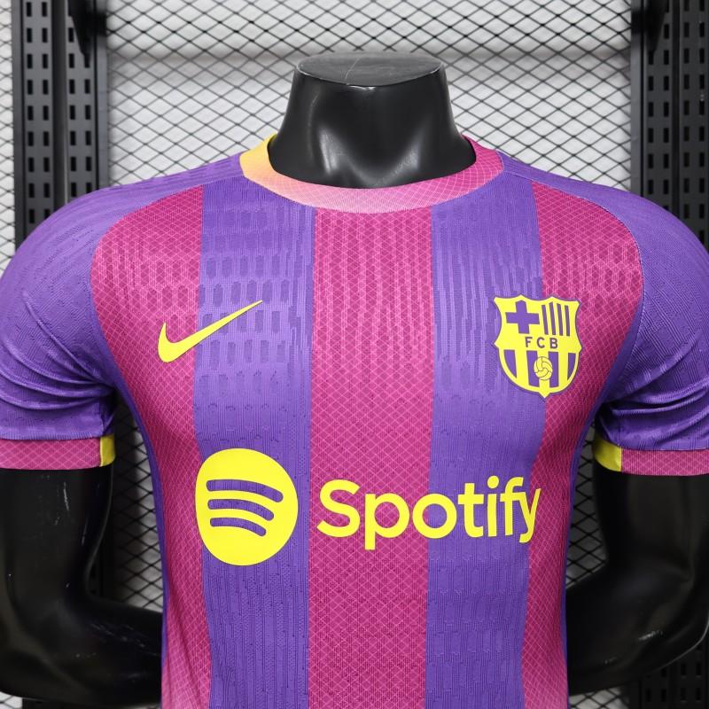 Player Version 26/27 FC Barcelona Third Purple Pink Yellow Stripe  Jersey