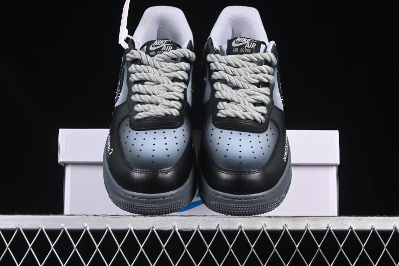 Nike Air Force 1'07 Low Gradient Skeleton Casual Sneakers - YD2425-110