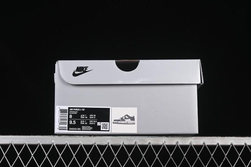 Nike Air Force 1'07 Low Custom Denim Swoosh Casual Sneakers - ZH0316-091