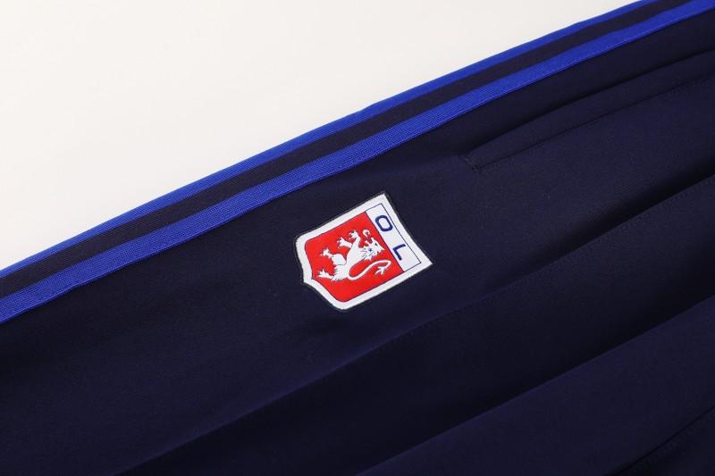 25/26 Olympique lyonnais/Lyon Blue Full Zipper Jacket+Long Pants
