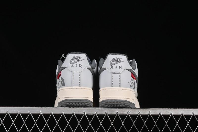 Nike Air Force 1'07 Low The North Face Collaboration Grey Multi-Tone Casual Sneakers - JJ2508-715