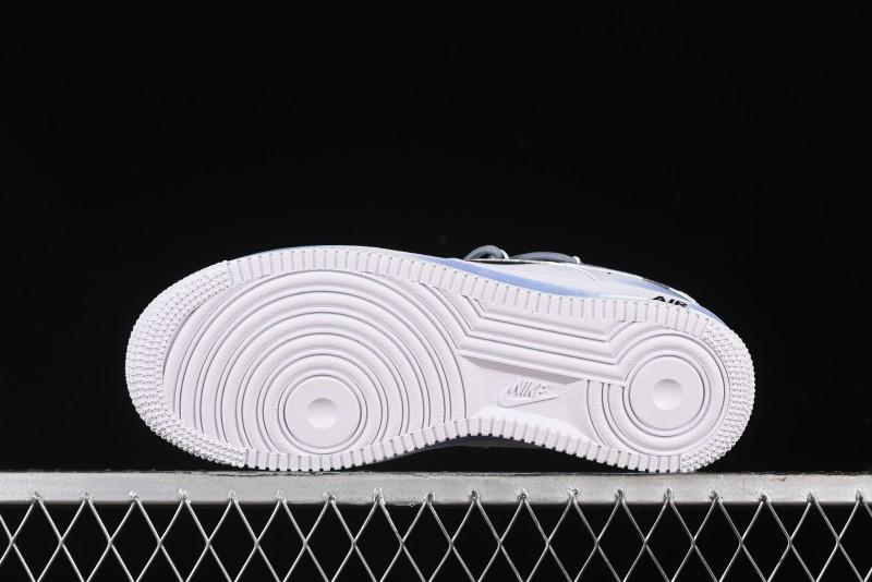 Nike Air Force 1 '07 Low Anime Theme Purple-Blue Spray Custom Casual Sneakers - ZH0316-029