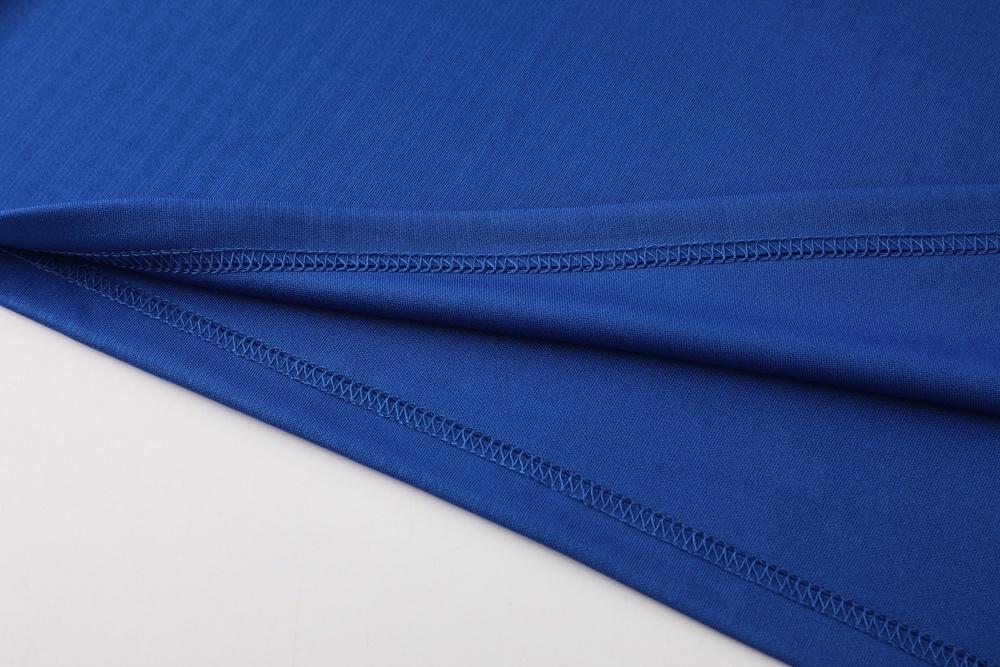 2025 Netherlands Blue Half Zipper Jacket+Long Pants
