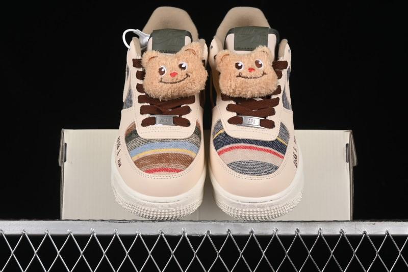Nike Air Force 1 '07 Low Farting Bear Casual Sneakers - CW2289-230