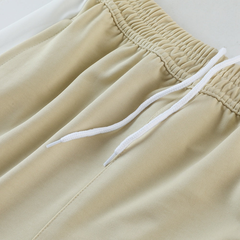 PD01 apricot shorts suit S-2XL