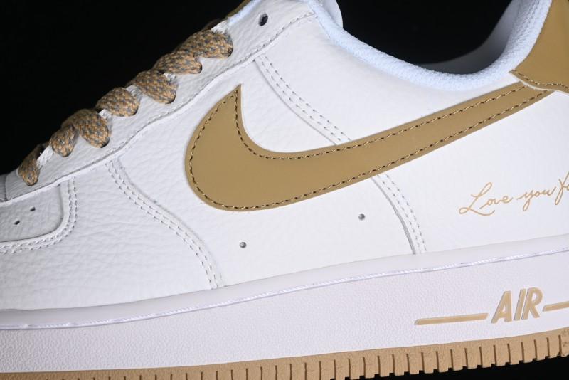Nike Nocta x Nike Air Force 1 '07 Low "Certified Lover Boy" Khaki Classic Low-Top Casual Sneakers - LO1718-051