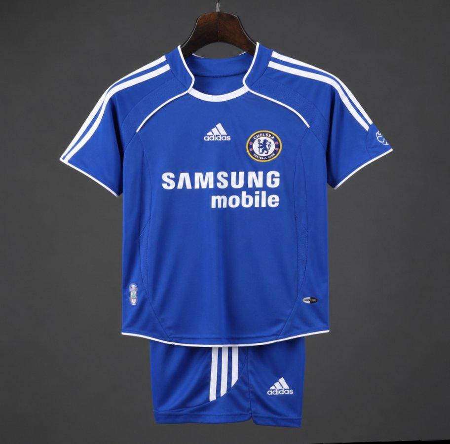 Retro 2006/07 Kids Chelsea Royal Blue Home Jersey
