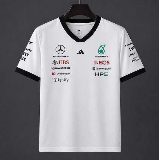 2026 F1 Mercedes-AMG Petronas F1 Team White Training Jersey