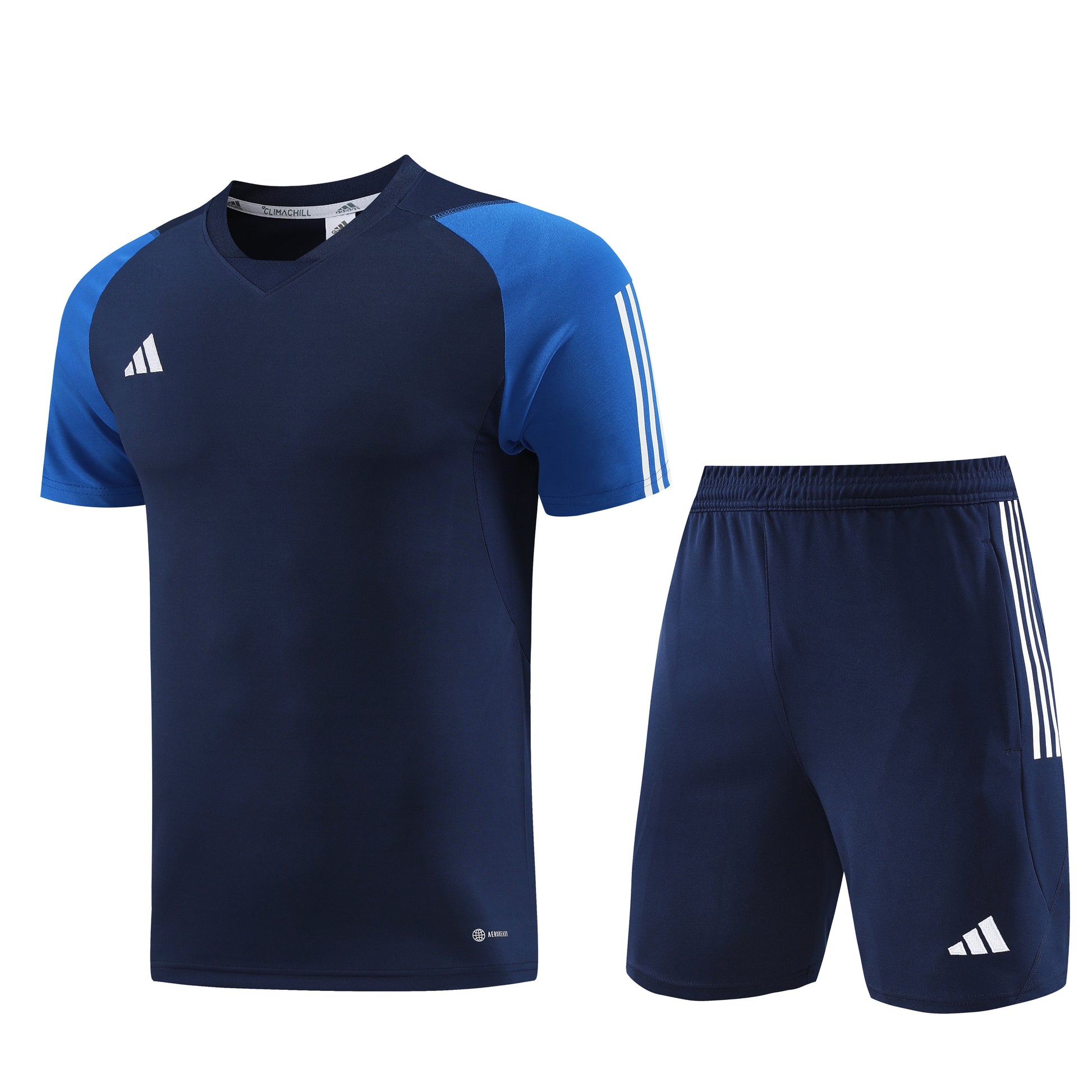 AD03 sapphire blue shorts suit S-2XL