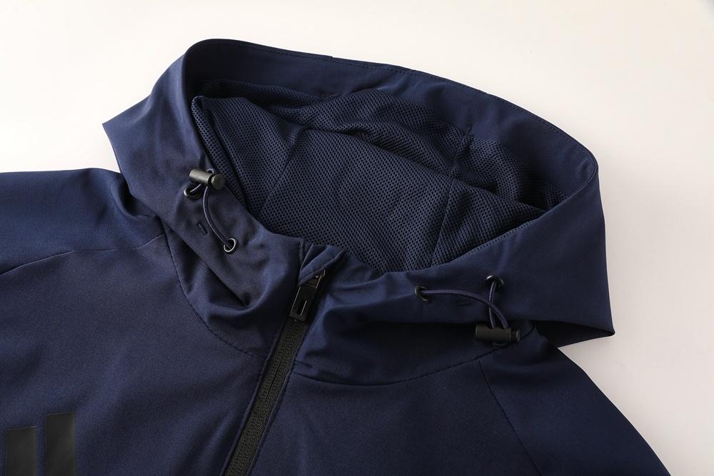 2025 Adidas Royal Blue Half Zipper Jacket+Long Pants S-2XL
