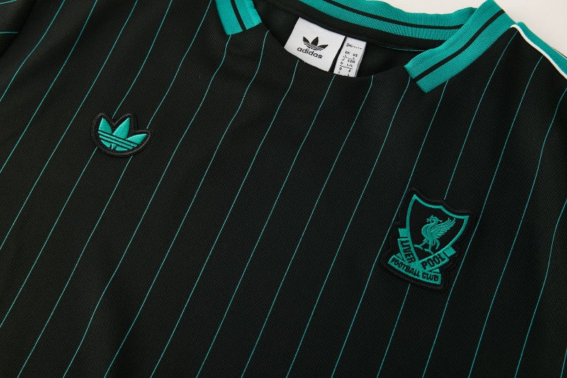 26/27 Liverpool Black Short Sleeve+Soccer Shorts