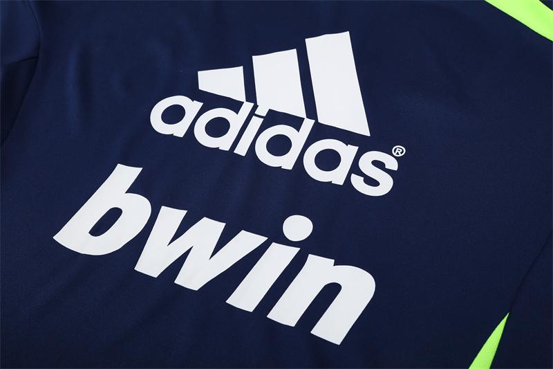 Retro 12/13 Real Madrid Royal Blue Half Zipper Jacket