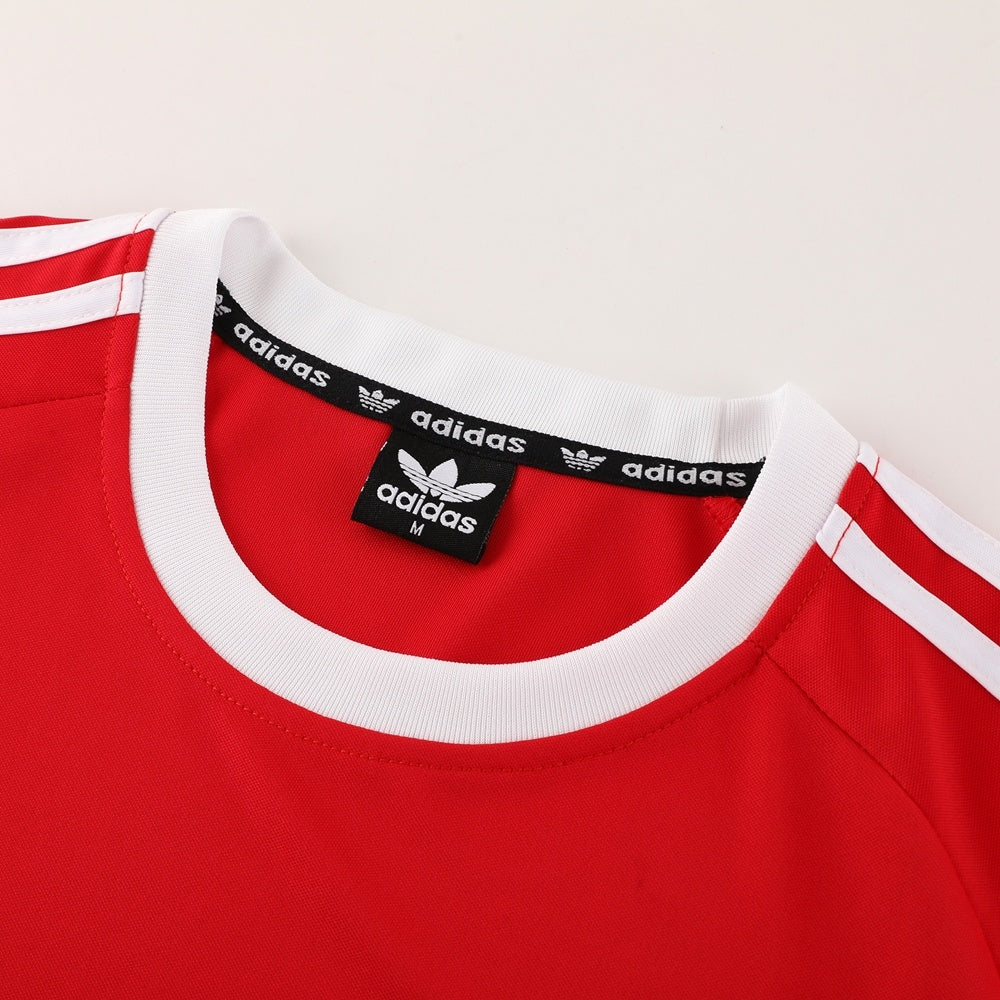 AD07 red shorts suit S-2XL