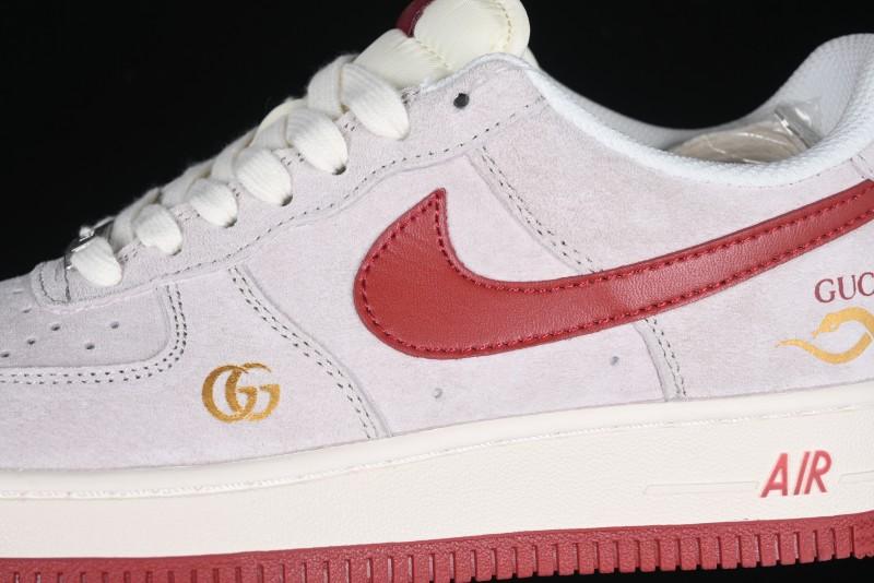 Nike Air Force 1 '07 Low Gucci Collaboration Year of the Snake Limited Edition Red Snake Sneakers - XZ6188-020