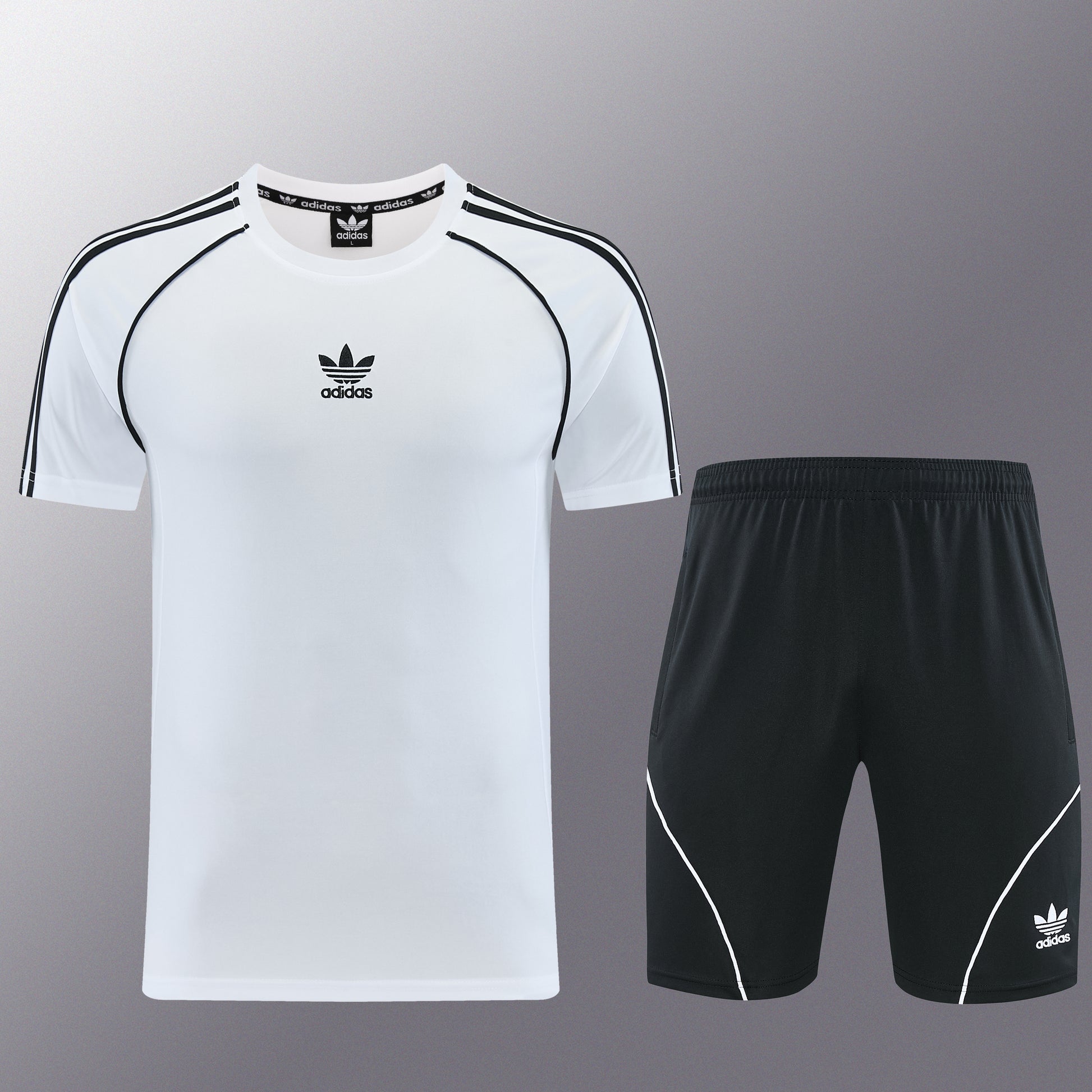 AD15 white shorts suit S-2XL