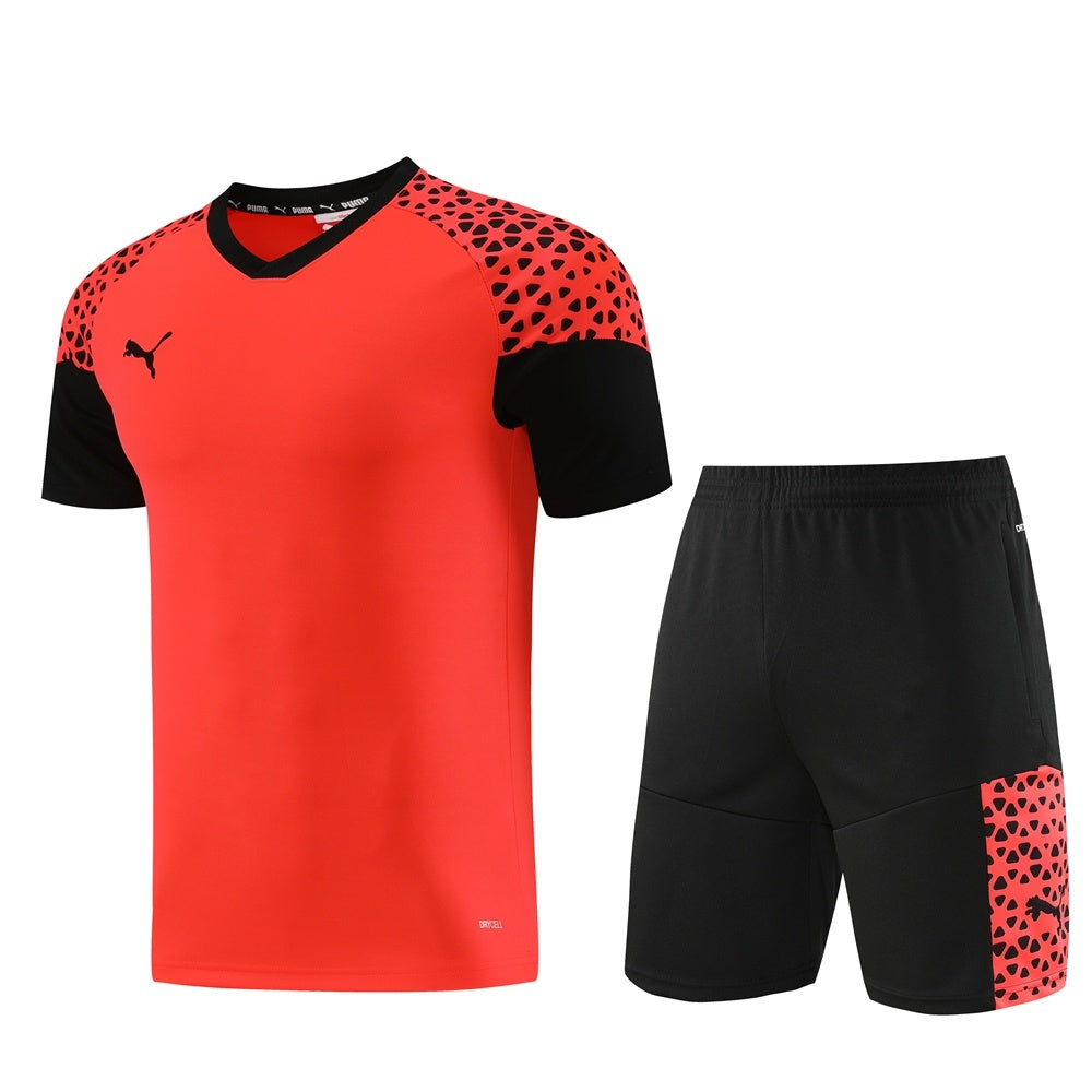 PD02 orange shorts suit S-2XL