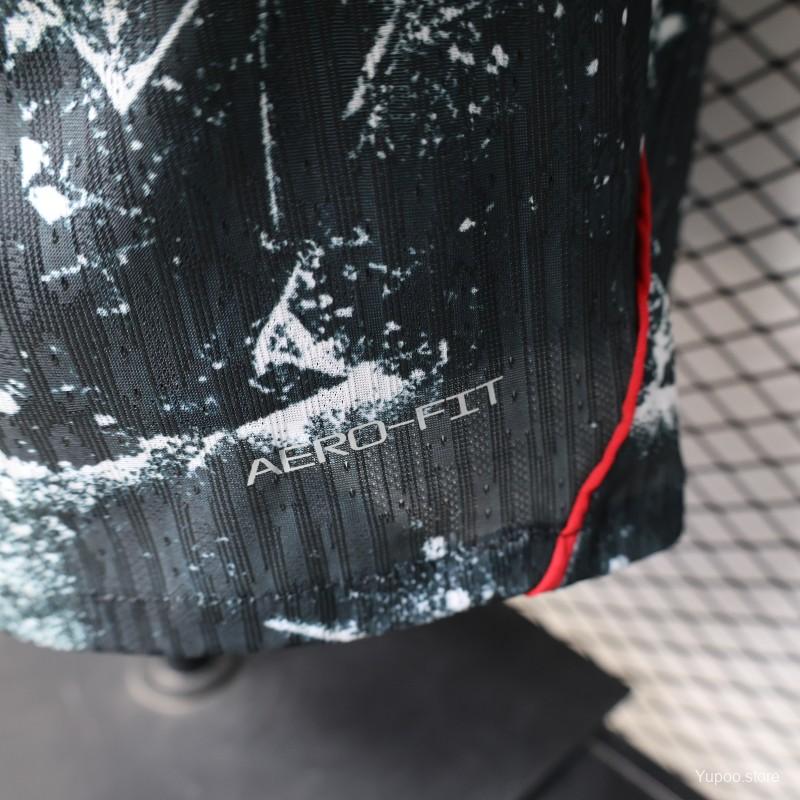 Player Version 2026 Canada Third Dark Grey with Shattered Ice Crystal Allover Print Jersey
